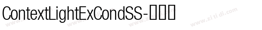ContextLightExCondSS字体转换