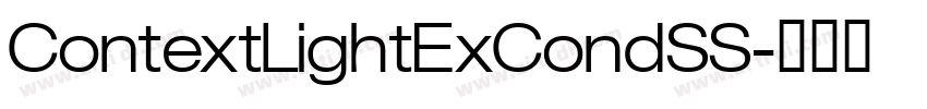 ContextLightExCondSS字体转换