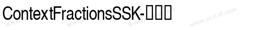 ContextFractionsSSK字体转换