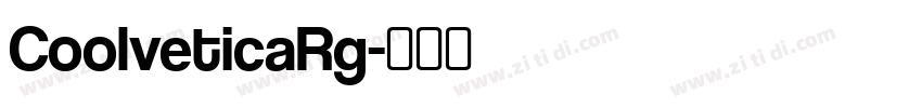 CoolveticaRg字体转换