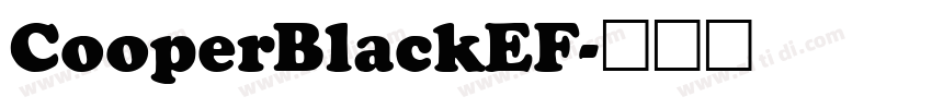 CooperBlackEF字体转换