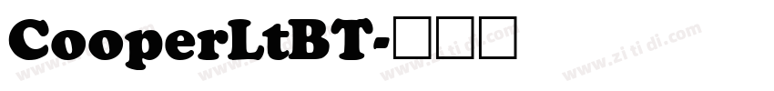 CooperLtBT字体转换