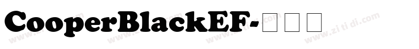 CooperBlackEF字体转换