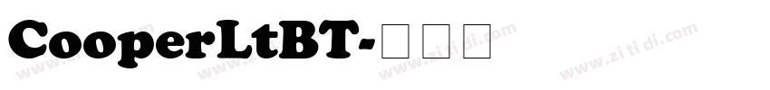 CooperLtBT字体转换