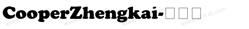 CooperZhengkai字体转换