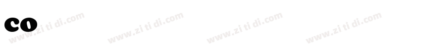 cooper黑体字体转换