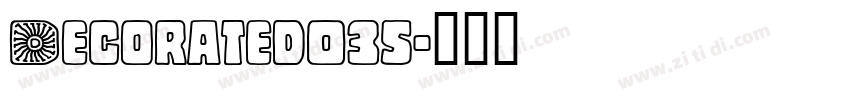 Decorated035字体转换