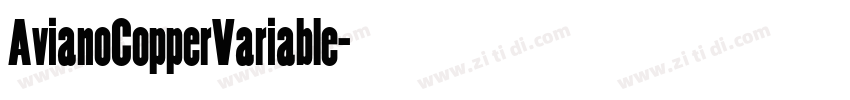 AvianoCopperVariable字体转换