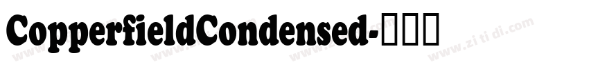 CopperfieldCondensed字体转换