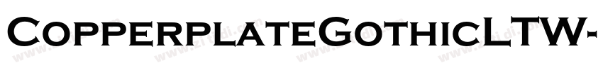 CopperplateGothicLTW字体转换