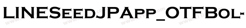 LINESeedJPApp_OTFBol字体转换