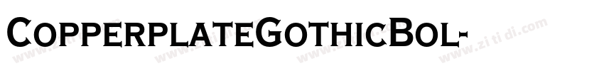 CopperplateGothicBol字体转换