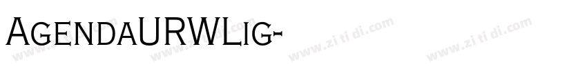 AgendaURWLig字体转换