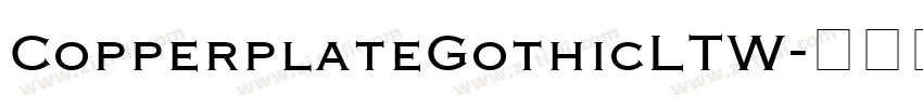 CopperplateGothicLTW字体转换