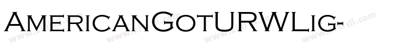 AmericanGotURWLig字体转换