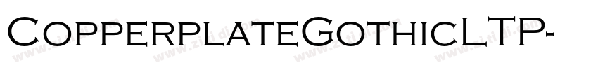 CopperplateGothicLTP字体转换