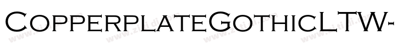 CopperplateGothicLTW字体转换