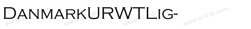 DanmarkURWTLig字体转换