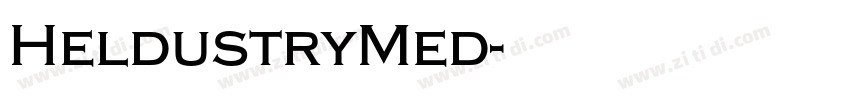 HeldustryMed字体转换