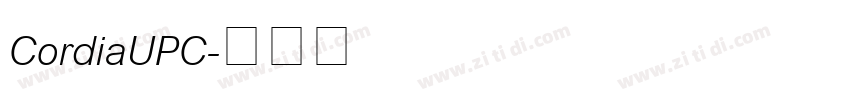 CordiaUPC字体转换
