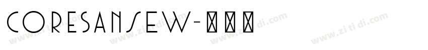 CoreSansEW字体转换