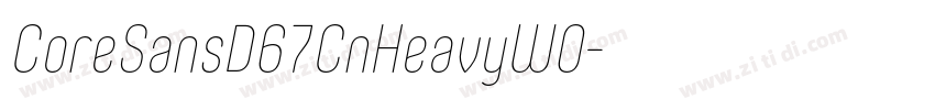 CoreSansD67CnHeavyW0字体转换