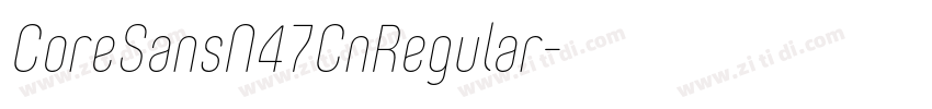 CoreSansN47CnRegular字体转换