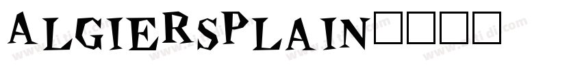 AlgiersPlain字体转换