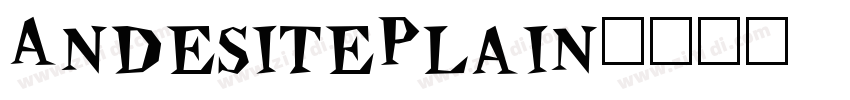 AndesitePlain字体转换