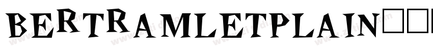 bertramletplain字体转换