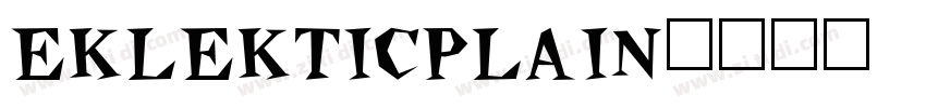 eklekticplain字体转换