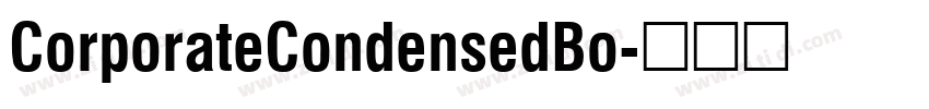 CorporateCondensedBo字体转换