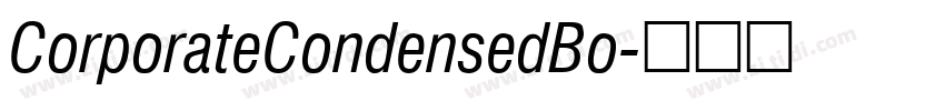 CorporateCondensedBo字体转换