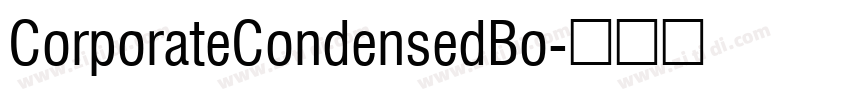 CorporateCondensedBo字体转换