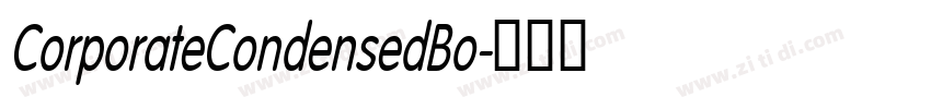 CorporateCondensedBo字体转换