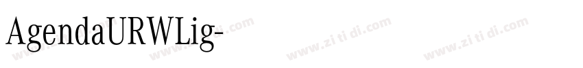 AgendaURWLig字体转换