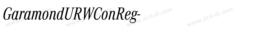 GaramondURWConReg字体转换