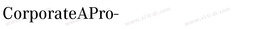 CorporateAPro字体转换