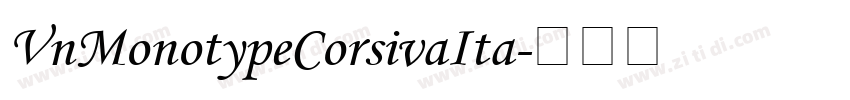 VnMonotypeCorsivaIta字体转换