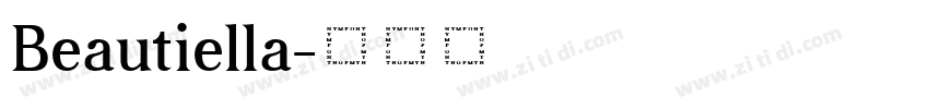 Beautiella字体转换