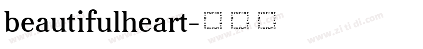 beautifulheart字体转换