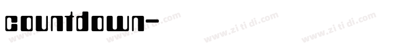countdown字体转换