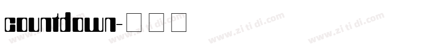 countdown字体转换