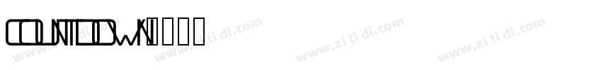 countdown字体转换