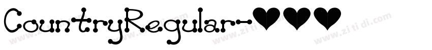 CountryRegular字体转换 CountryRegular字体转换