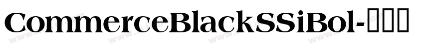 CommerceBlackSSiBol字体转换