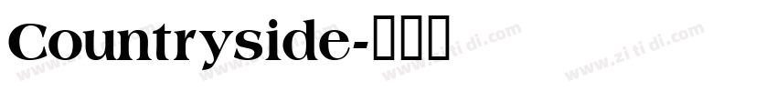 Countryside字体转换