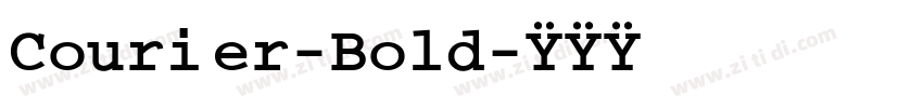 Courier-Bold字体转换