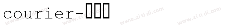 courier字体转换
