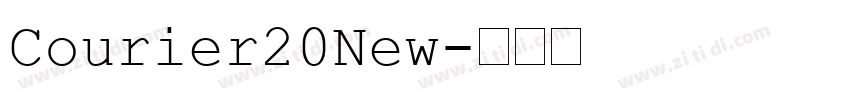Courier20New字体转换